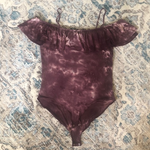 American Eagle Outfitters Other - American Eagle Tie Dye Off the shoulder Bodysuit